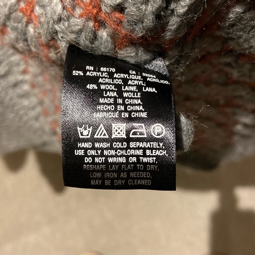 Anthropologie Moth gray longline open cardigan sweater size medium - Picture 9 of 11